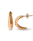 Croissant earring rosé gold - Stainless steel