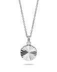 Sunray locket silver