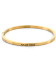 Name bangle gold - Personalized