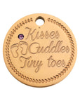 Coin babyfeet pink rosé gold - Personalized