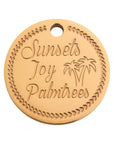 Coin palm tree rosé gold - Stainless steel