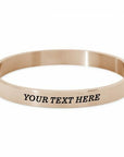 Quote bangle rosé gold - Personalized