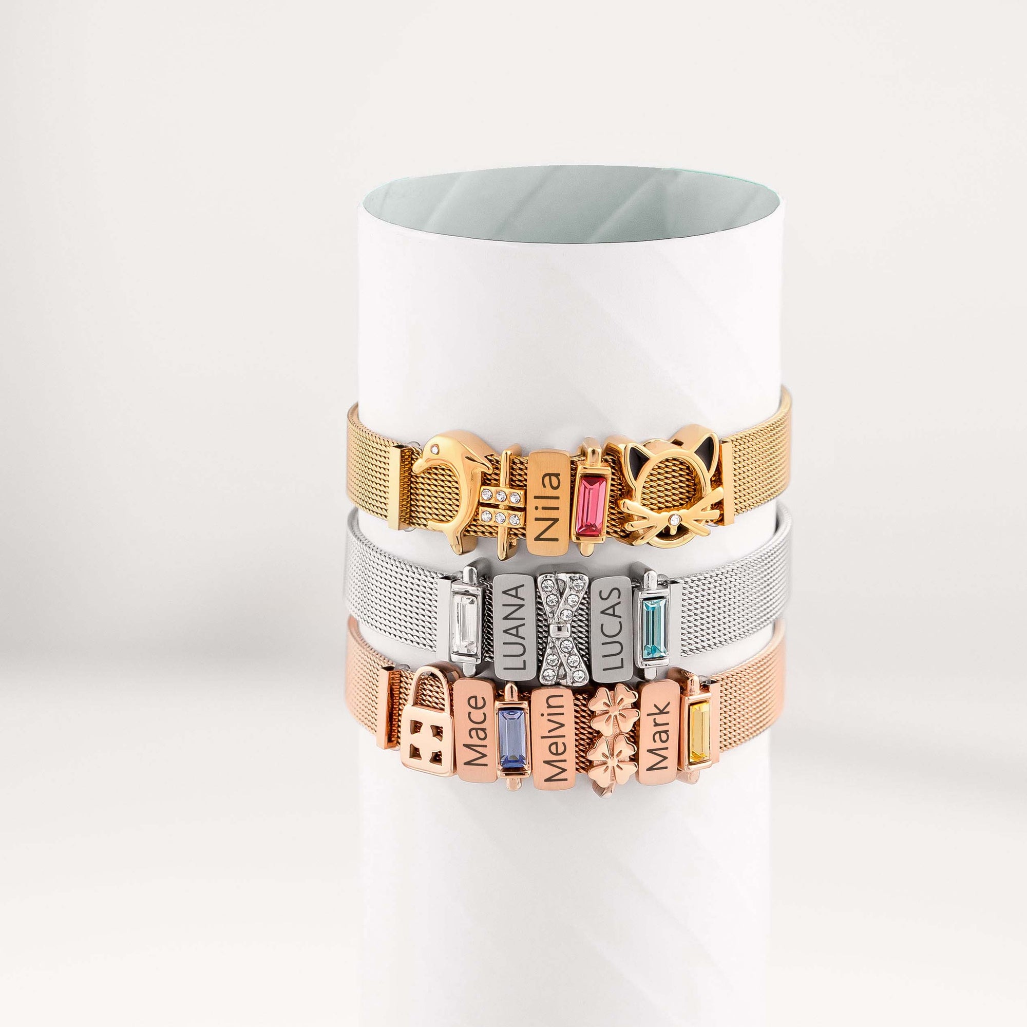 Mesh charm marine - Tarnish free