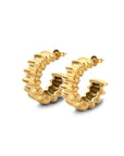 Wave earring gold - Stainless steel