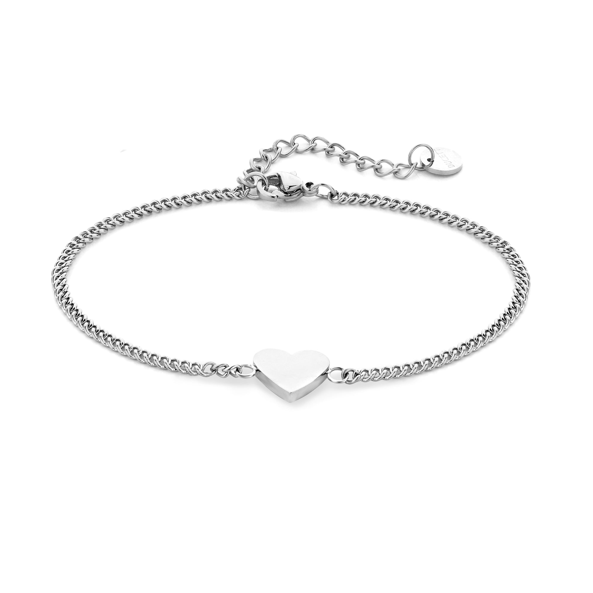 Heart chain silver - Stainless steel