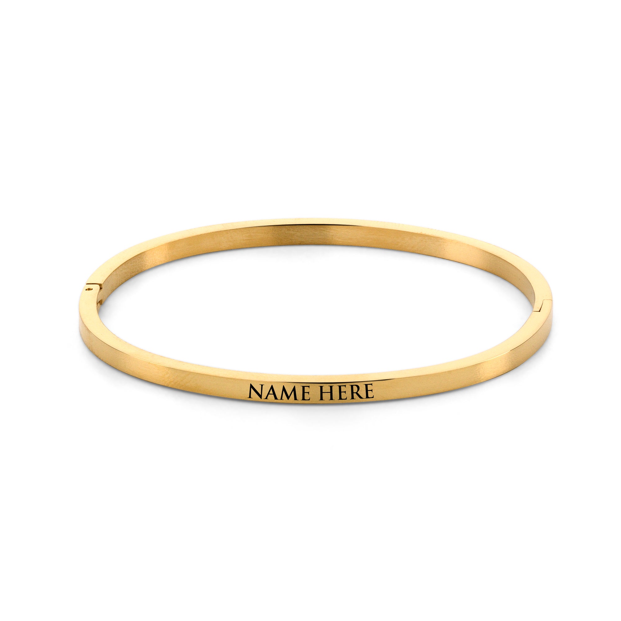 Name bangle gold - Personalized