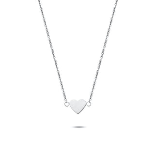 Heart necklace silver