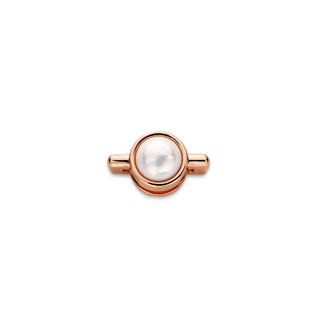 Mesh charm pearl rosé gold