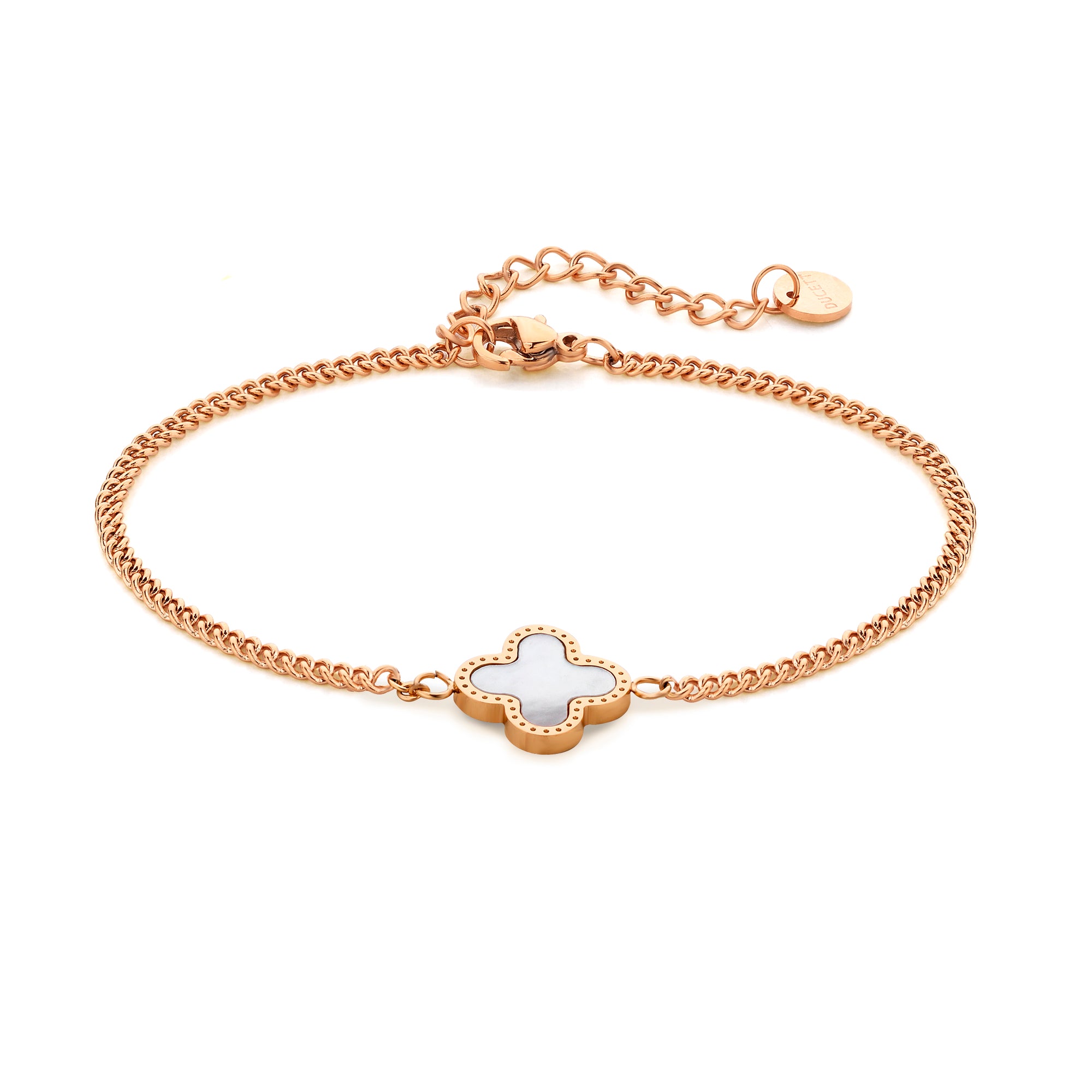 Seashell blossom bracelet rosé gold - Stainless steel